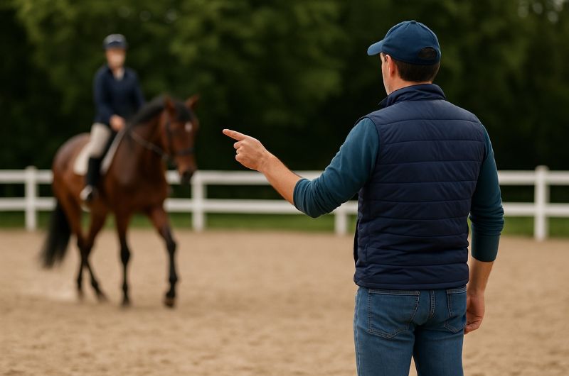 Moniteur d'équitation